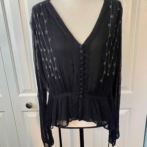 Free people sheer blouse